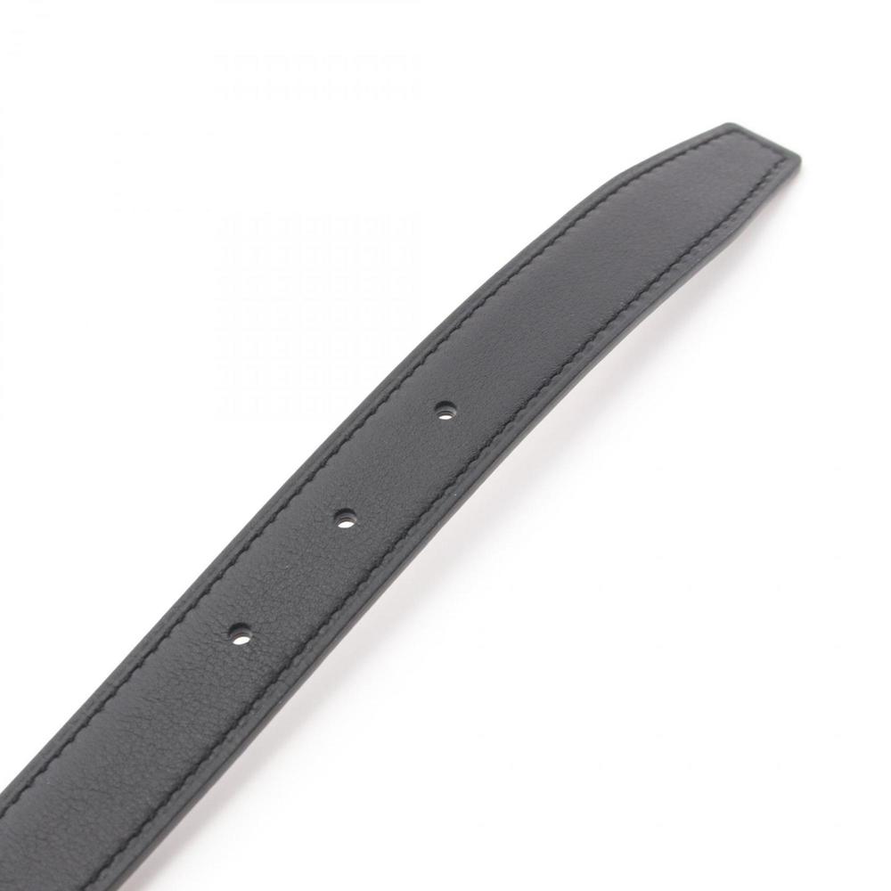 HERMES Black Noir Mini Constance H Belt Swift Epsom Leather 34.44'' 36.41'' - Picture 4 of 6